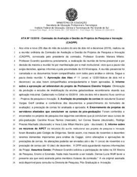 Ata CAGPPI 13/2019