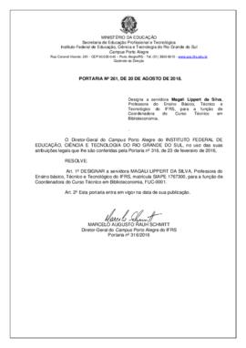 Portaria 261/2018