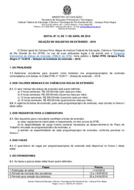 Edital 015/2018