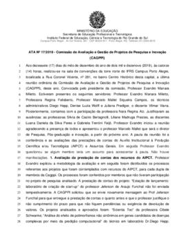 Ata CAGPPI 17/2019