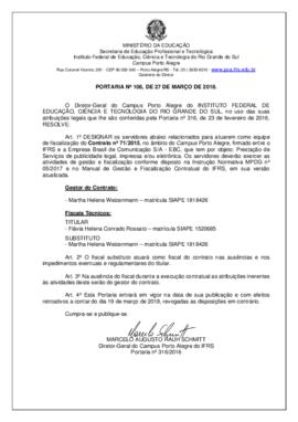 Portaria 106/2018