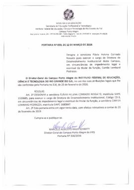 Portaria 059/2019
