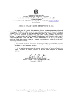 Ordem de Serviço 06/2018