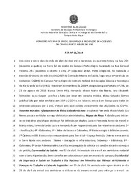 Ata 03/2019 - Reunião Ordinária