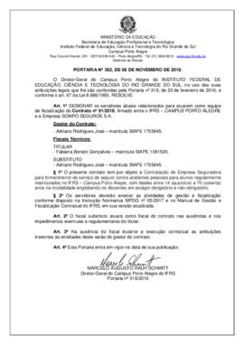 Portaria 362/2018