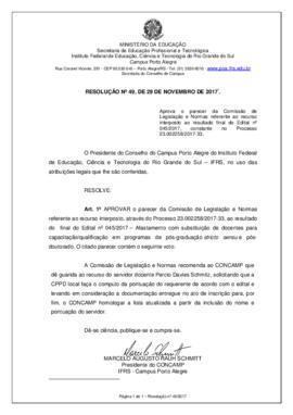 Resolução 49/2017