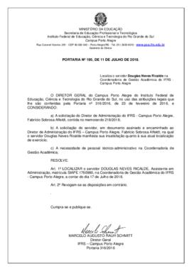 Portaria 195/2018