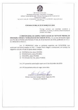 Portaria 065/2019
