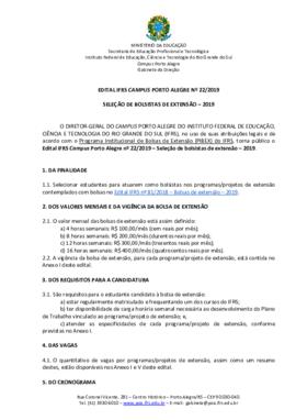 Edital 022/2019