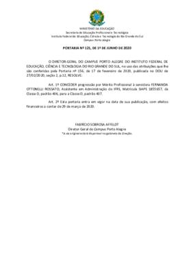 Portaria 121/2020