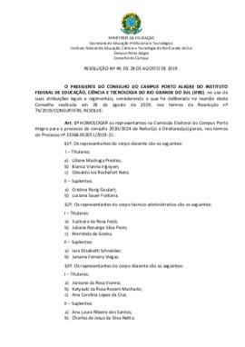Resolução 49/2019