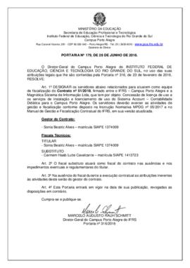 Portaria 179/2018