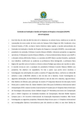 Ata CAGPPI 05/2019
