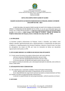 Edital 021/2019