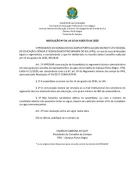 Resolução 34/2020
