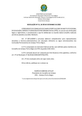 Resolução 51/2020