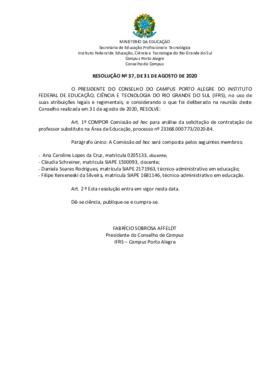 Resolução 37/2020
