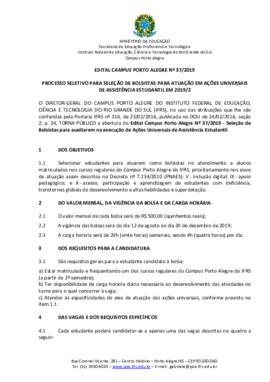 Edital 037/2019