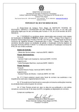 Portaria 109/2018