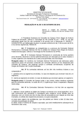 Resolução 46/2018