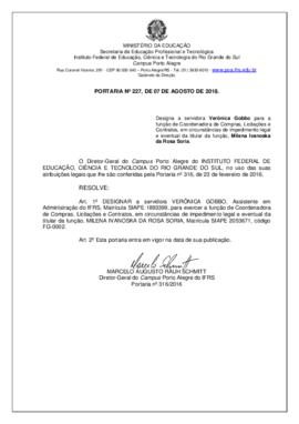Portaria 227/2018