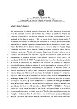 Ata CAGPPI 10/ 2017