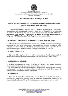 Edital 005/2017