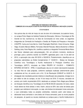 Ata CAGPPI 03/ 2016