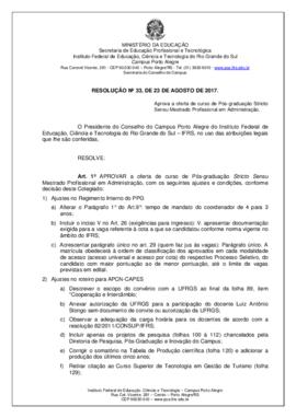 Resolução 33/2017