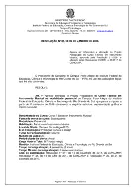 Resolução 01/2018