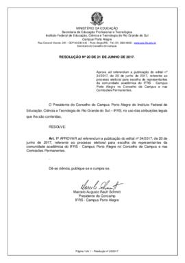 Resolução 20/2017
