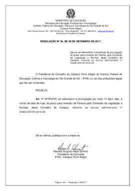Resolução 36/2017