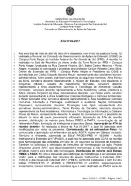 Ata 02/ 2017