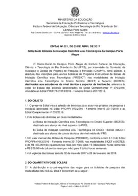 Edital 021/2017