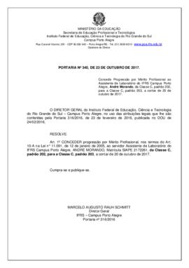 Portaria 340/2017