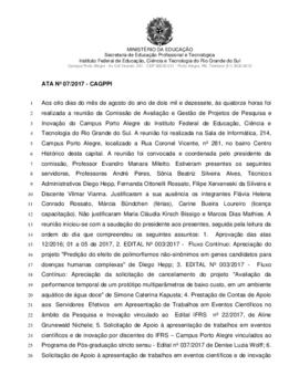 Ata CAGPPI 07/ 2017