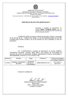 Portaria 223/2017