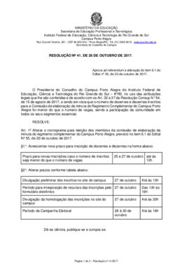 Resolução 41/2017
