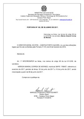 Portaria 150/2017