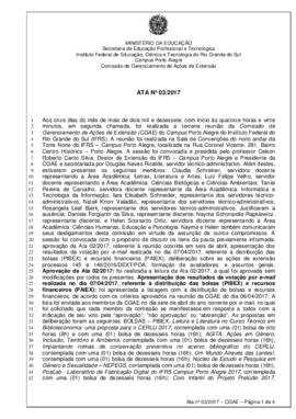Ata 03/ 2017