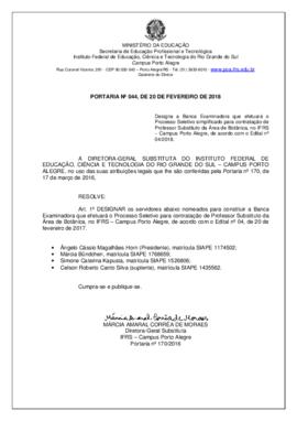 Portaria 044/2018