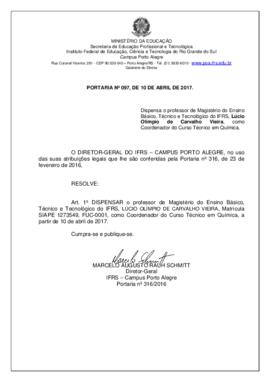 Portaria 097/2017