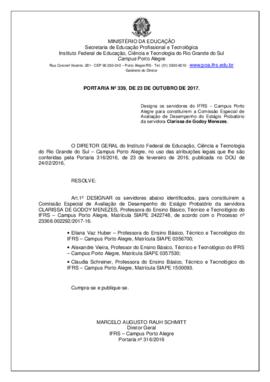Portaria 339/2017