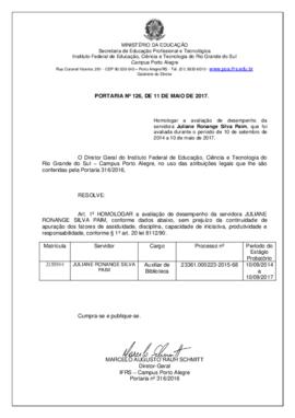 Portaria 126/2017