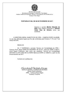 Portaria 036/2017