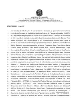 Ata CAGPPI 05/ 2017