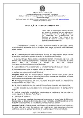 Resolução 16/2017