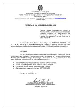 Portaria 096/2018
