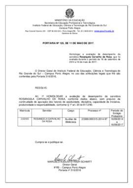 Portaria 125/2017
