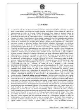 Ata 08/ 2017